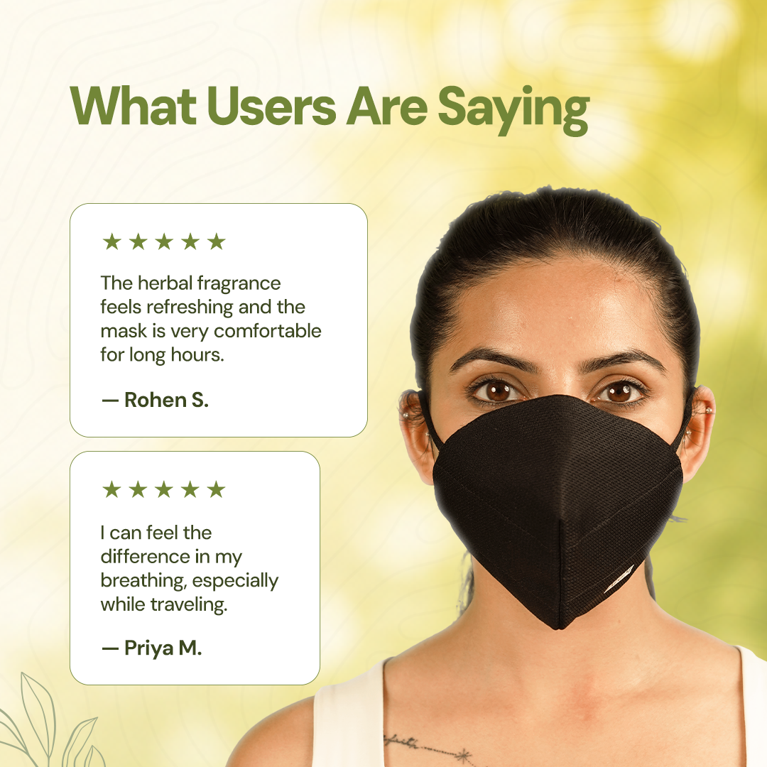 Ayur Lung Care Herbal Charcoal Cloth Face Mask