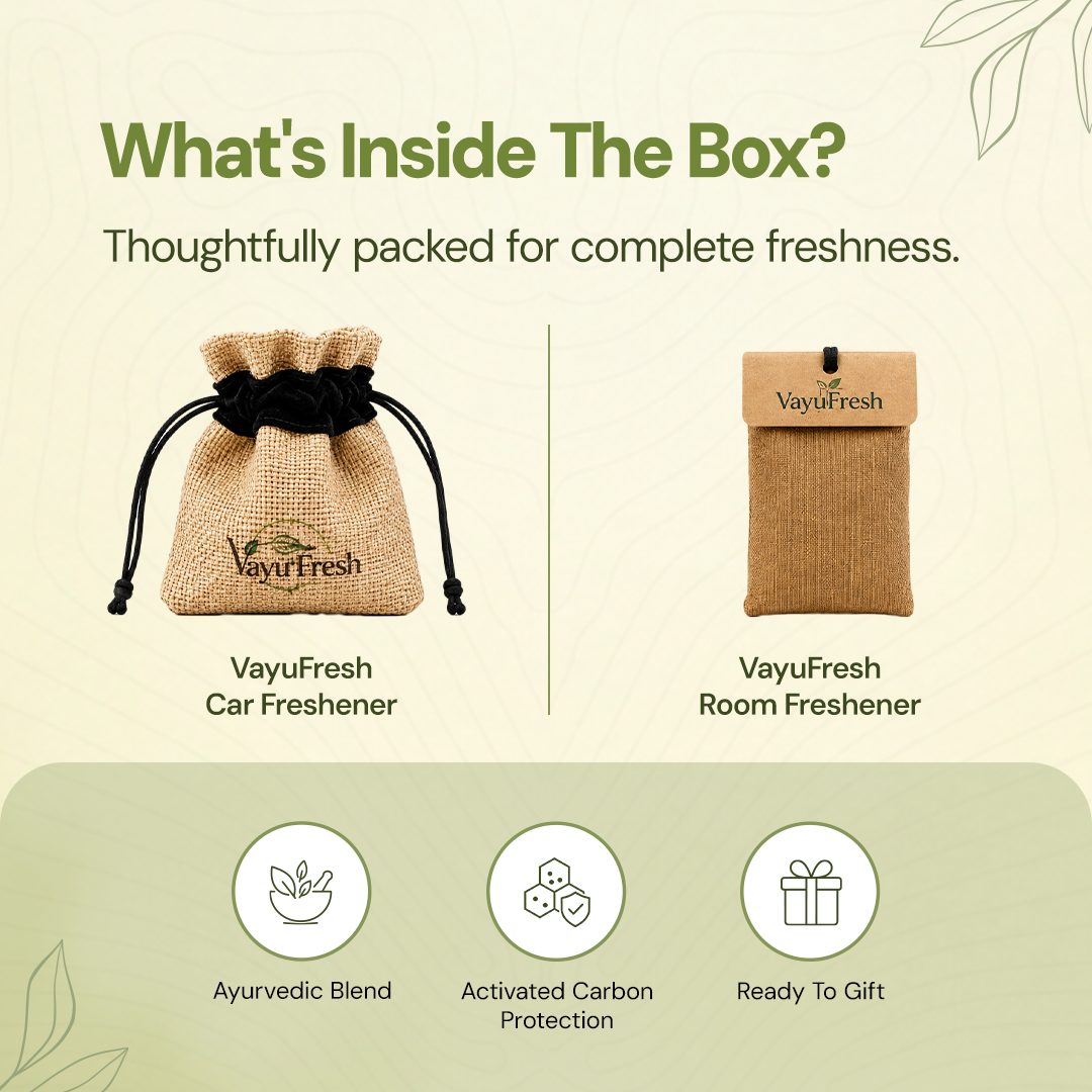VayuFresh Duo Pack - Natural Air Freshener Combo